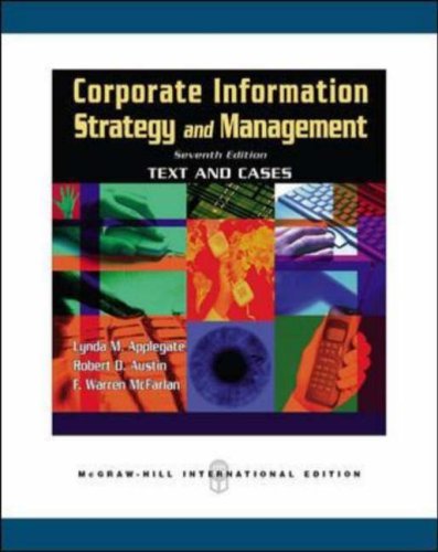 Corporate Information Strategy and Management: Text and Cases by Lynda ...