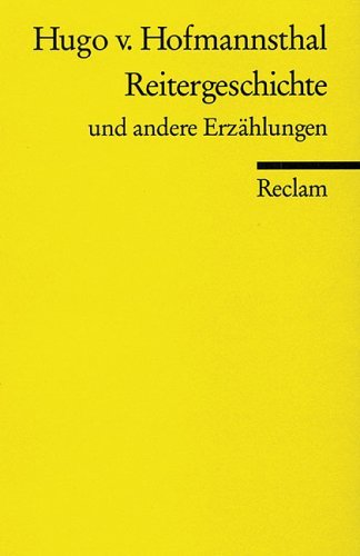 Reitergeschichte und andere Erzählungen book cover