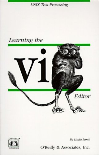 Vi Book Learning the vi Editor by Linda Lamb | Goodreads