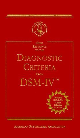 Desk Reference to the Diagnostic Criteria from DSM-IV book cover