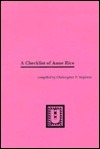 A Checklist of Anne Rice by Christopher P. Stephens | Goodreads