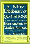 A New Dictionary of Quotations on Historical Principles from Ancient and Modern Sources book cover