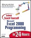 Sams Teach Yourself Excel 2000 Programming in 24 Hours book cover