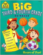 School Zone - Big Third & Fourth Grade Workbook - 320 Pages, Ages 8-10 ...