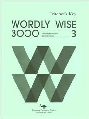 Wordly Wise 3000 Book 3 Teacher S Key By Kenneth Hodkinson Goodreads