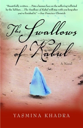 The Swallows of Kabul book cover with link to Goodreads description page