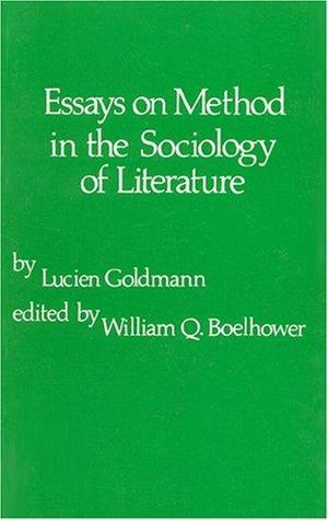 Essays on Method in the Sociology of Literature book cover