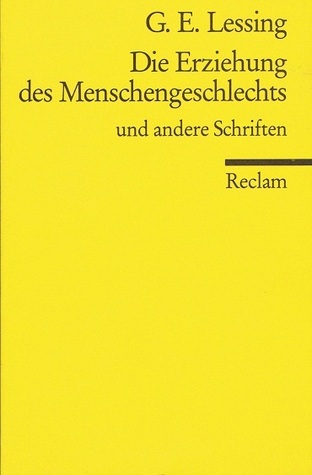 Die Erziehung des Menschengeschlechts und andere Schriften book cover