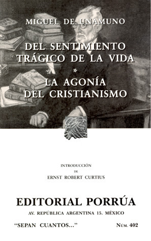 Del sentimiento trágico de la vida. La agonía del cristianismo book cover