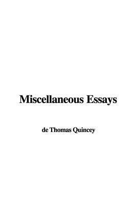 Miscellaneous Essays book cover