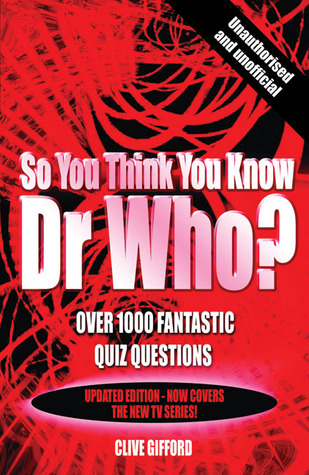So You Think You Know Dr Who? book cover