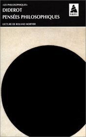 Pensées philosophiques book cover