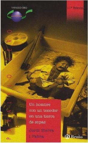 Un hombre con un tenedor en una tierra de sopas book cover