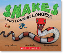 snakes long longer longest book cover