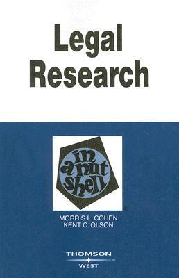 Legal Research in a Nutshell book cover