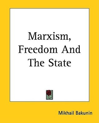 Marxism, Freedom and the State book cover