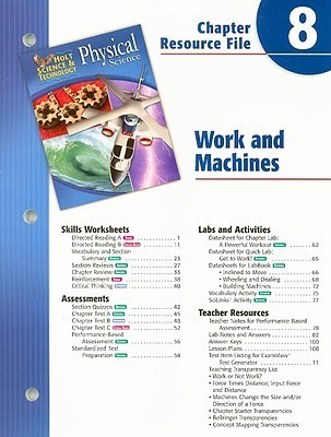 Holt Science &amp; Technology Physical Science Chapter 8 Resource File ...