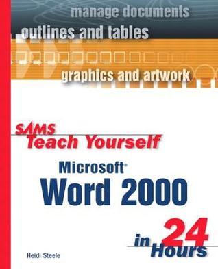 Sams Teach Yourself Microsoft Word 2000 in 24 Hours book cover
