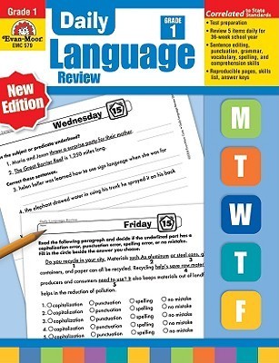 Evan-Moor Daily Language Review, Grade 1, Activities, Homeschooling and ...