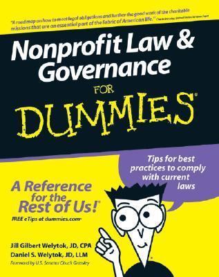 Nonprofit Law and Governance For Dummies book cover