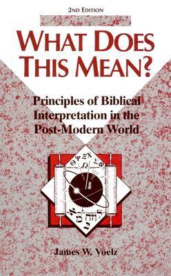 What Does This Mean?: Principles of Biblical Interpretation in the Post-Modern World