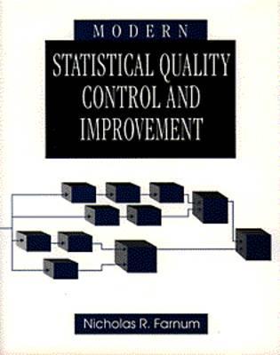 Modern Statistical Quality Control and Improvement by Nicholas R ...