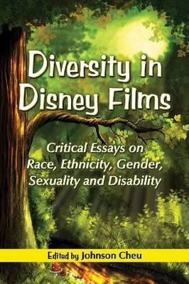 This is the cover of the book Diversity in Disney films: Critical Essays on Race, Ethnicity, Gender, Sexuality and Disability written by Johnson Cheu. This cover depicts an illustration of a tree with green and green bushes.