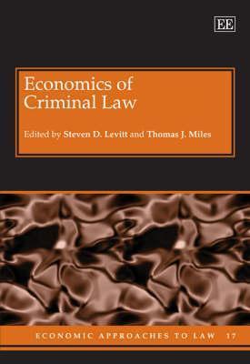 Economics of Criminal Law book cover