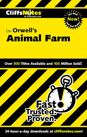 CliffsNotes on Orwell's Animal Farm book cover