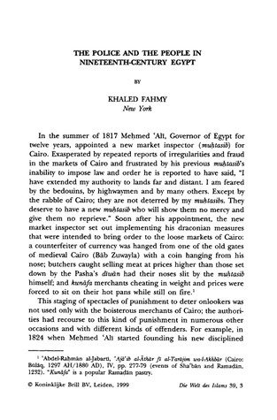 The Police and the People in Nineteenth-Century Egypt book cover