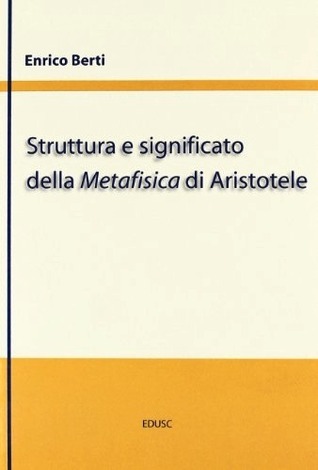 Struttura e significato della Metafisica di Aristotele book cover