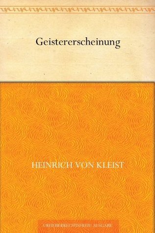 Geistererscheinung book cover