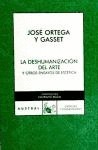 La deshumanización del arte y otros ensayos de estética