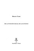 De la función social de las gitanas book cover