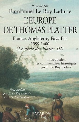 L'Europe de Thomas Platter book cover