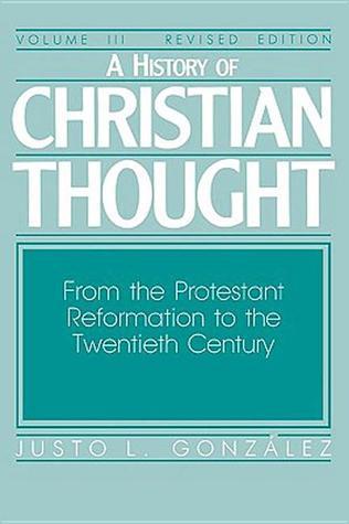 A History of Christian Thought Volume 3 book cover