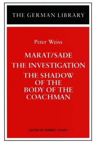 Marat-Sade/The Investigation/The Shadow of the Body of the Coachman book cover