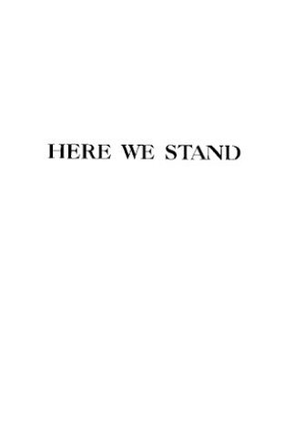 Here We Stand
