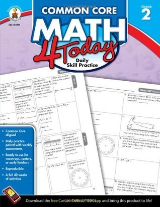 Carson Dellosa Common Core Math 4 Today Second Grade Workbook, Telling Time, Fractions, Addition ...