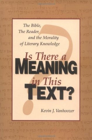 Is There a Meaning in This Text?