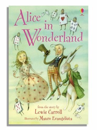 Young Reading Alice in Wonderland book cover