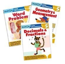 Kumon Grade 5 Math workbooks (3 books) - Fraction, Geometry ...