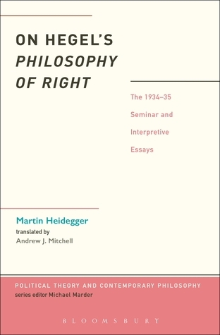 On Hegel's Philosophy of Right book cover