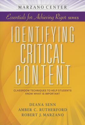 Identifying Critical Content book cover