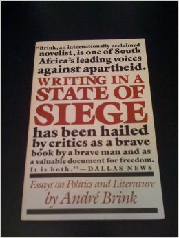 Writing in a State of Siege book cover