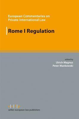 Rome I Regulation by Ulrich Magnus Goodreads