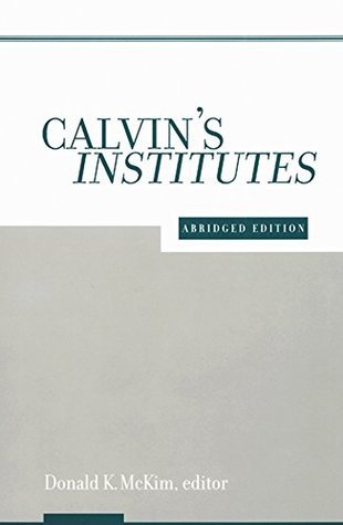 Calvin's Institutes book cover