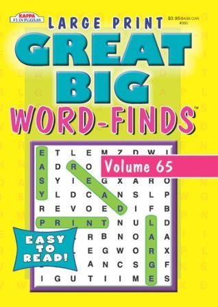 Great Big Word-Finds Word Search Puzzle Book by Kappa Books Publishers ...