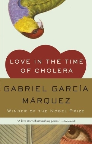 Love in the Time of Cholera book cover with link to Goodreads description page