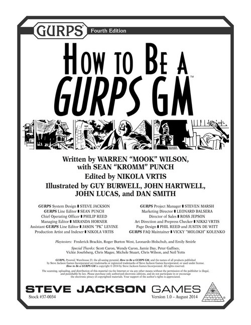 How to be a GURPS GM